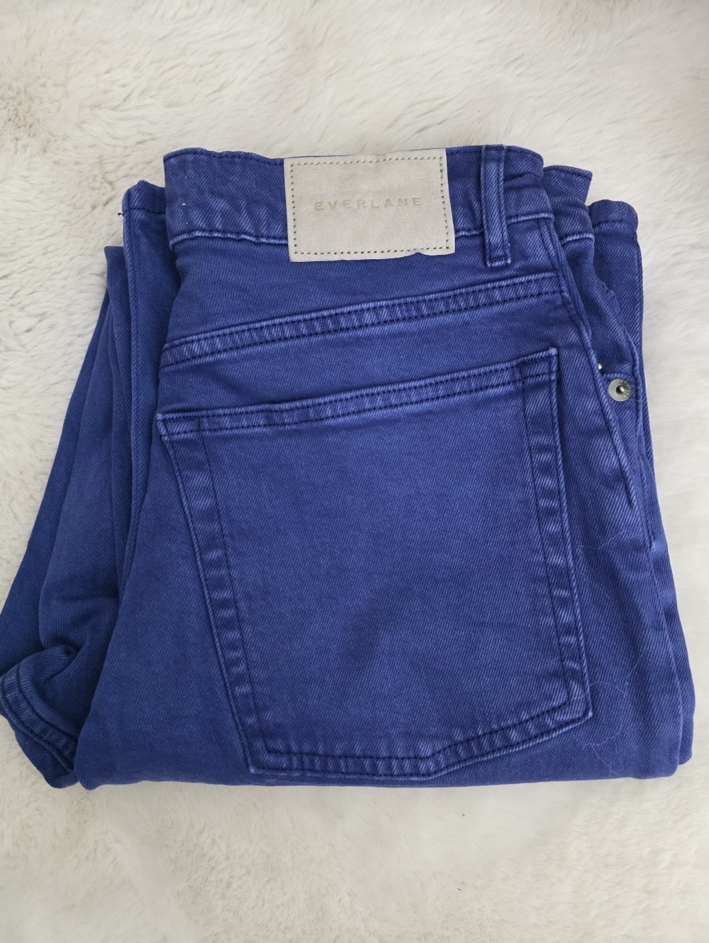 NEW Everlane The Way High High-Rise Straight Jeans in Blue 27 Tall - Picture 4 of 11